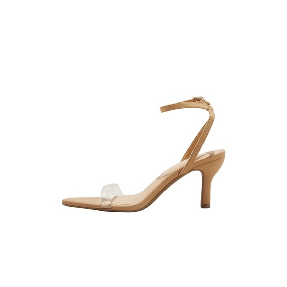 a New Day Womens Morrigan Single Band Ankle Strap Heels Tan Brown Size 6.5 - Picture 2 of 4